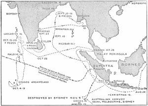 Source: http://en.wikipedia.org/wiki/SMS_Emden_(1908)#mediaviewer/File:Cruise_of_the_Emden_1914_Map.png